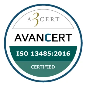 ISO 13485 certificeringslogo